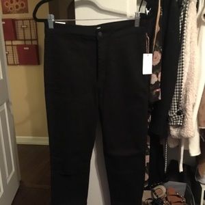 Black high waisted jeans